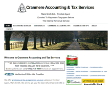Tablet Screenshot of cranmereaccountingandtax.com